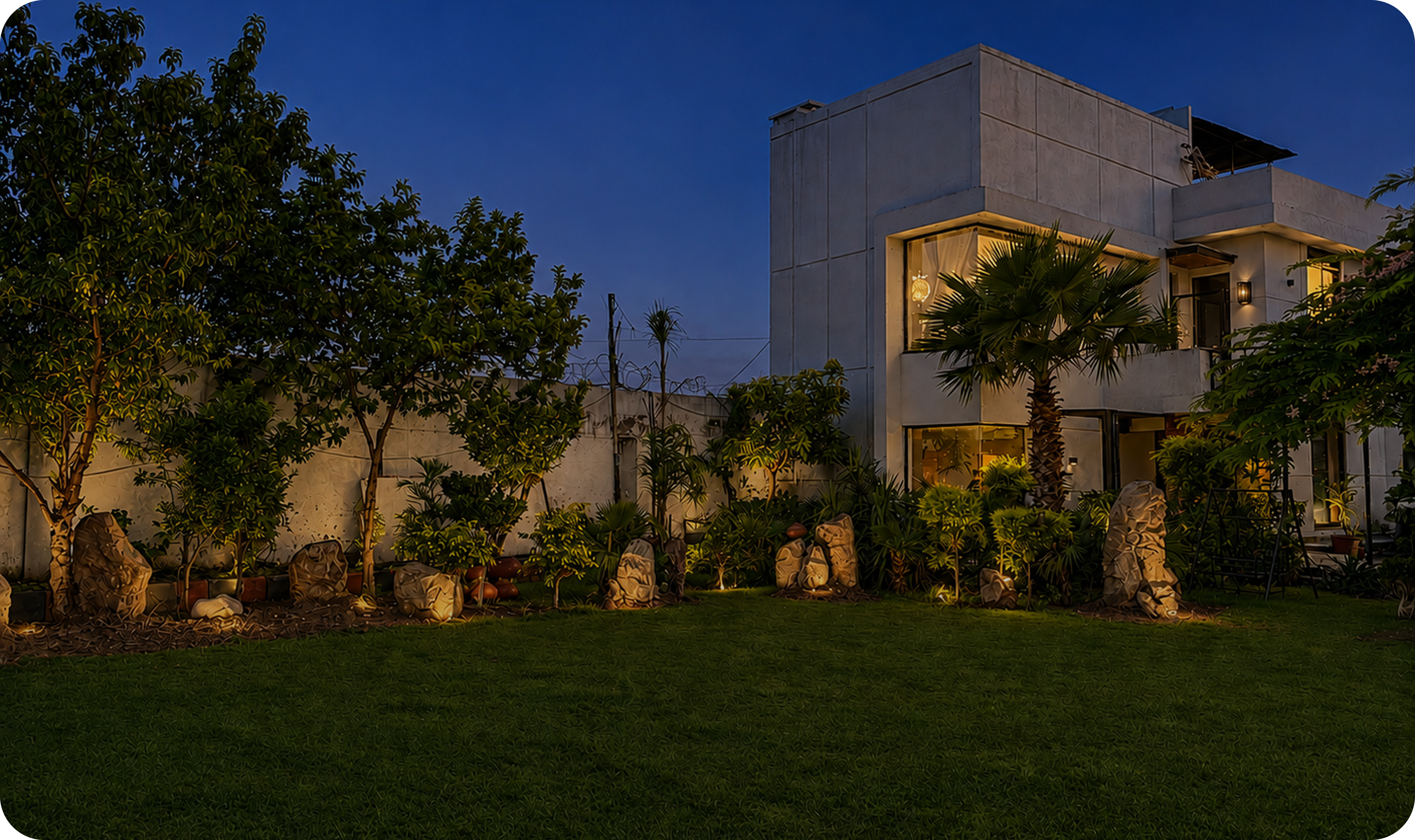Luxurious villa ambiance
